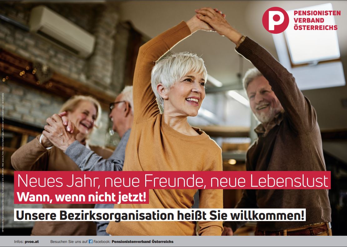 Kommen Sie jetzt zum Pensionistenverband! Werden Sie Teil einer tollen Gemeinschaft!